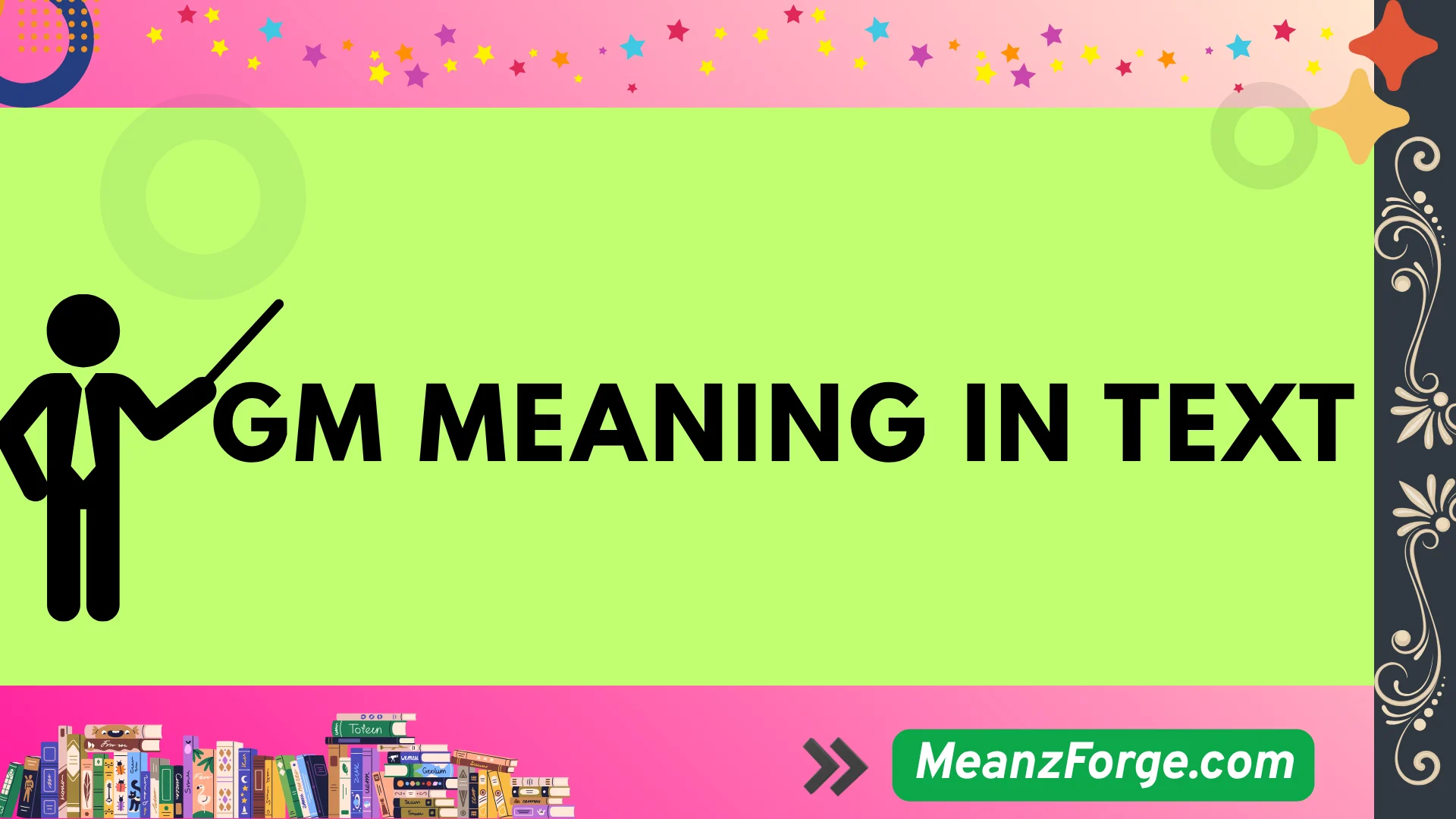 gm meaning in text