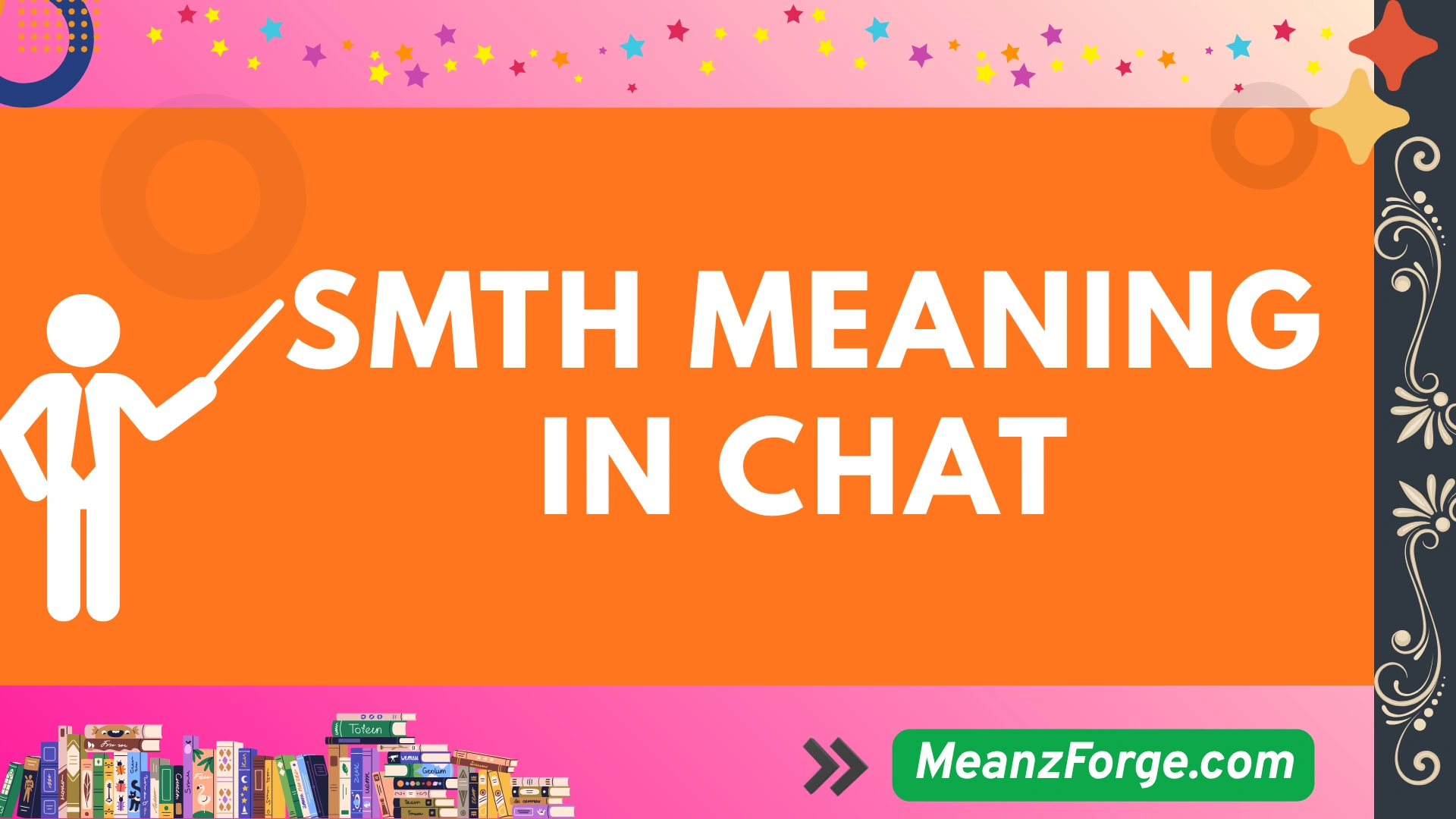 smth meaning in chat