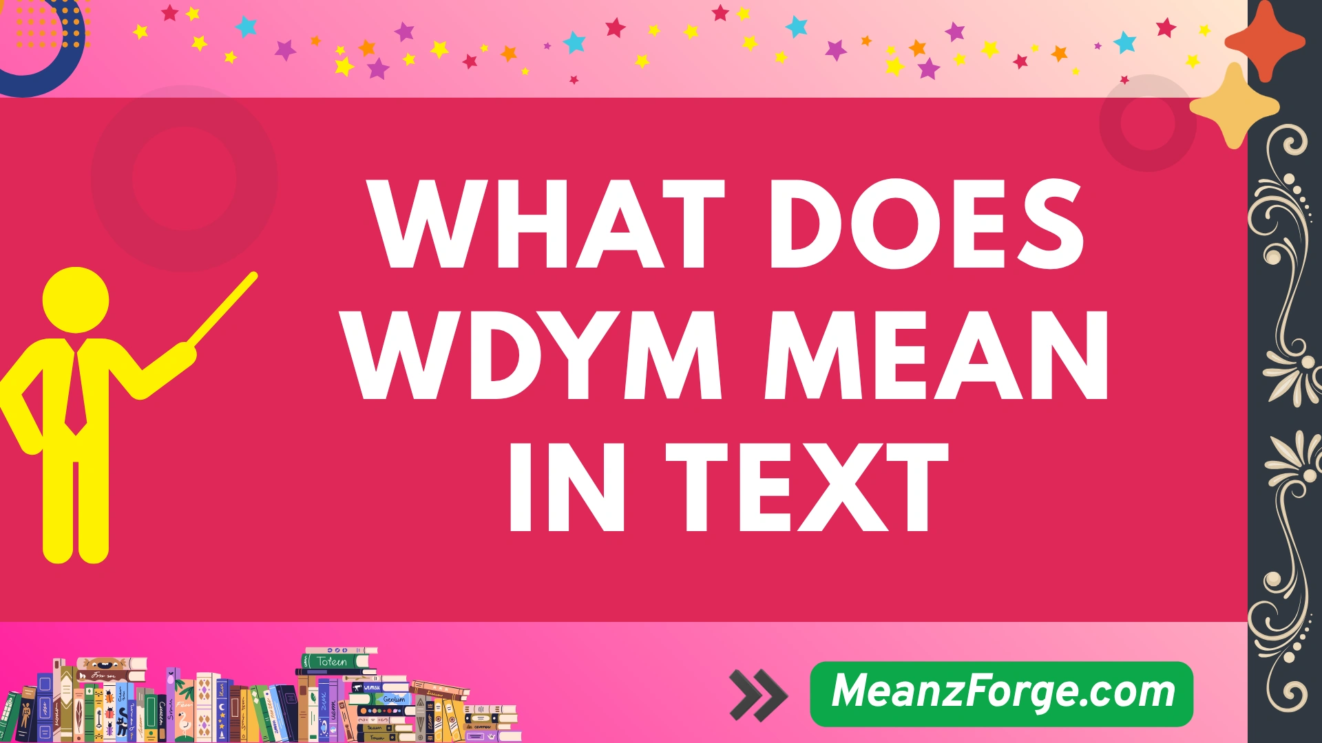what does wdym mean in text