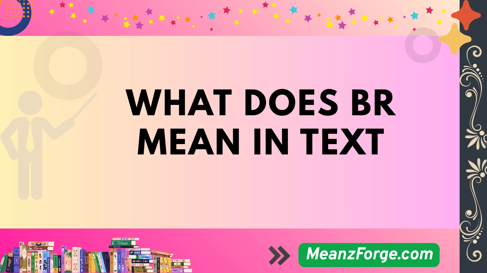 what does br mean in text