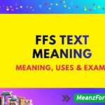 FFS Meaning: What Does This Internet Slang Actually Mean? ffs text meaning