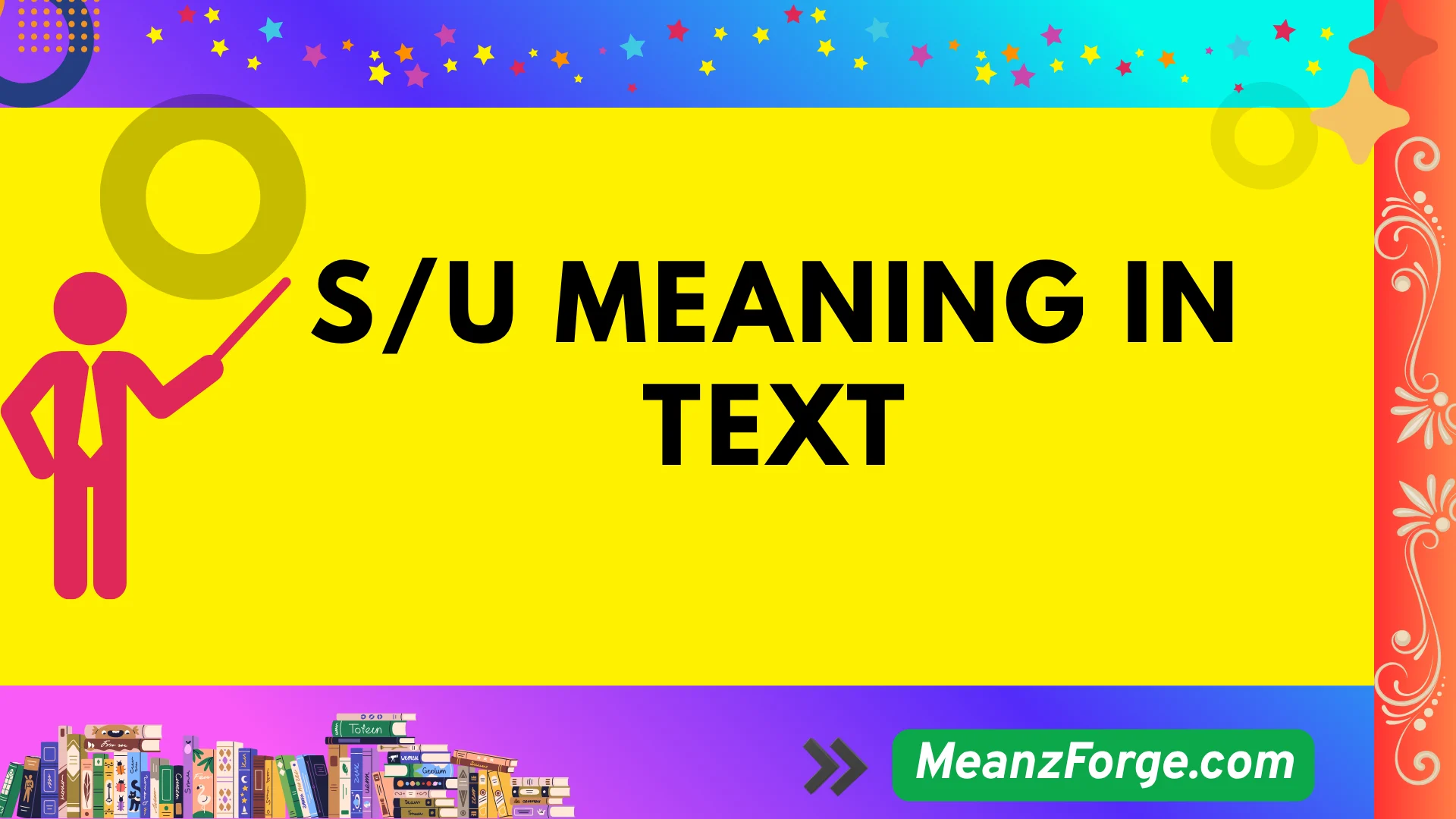 s/u meaning in text