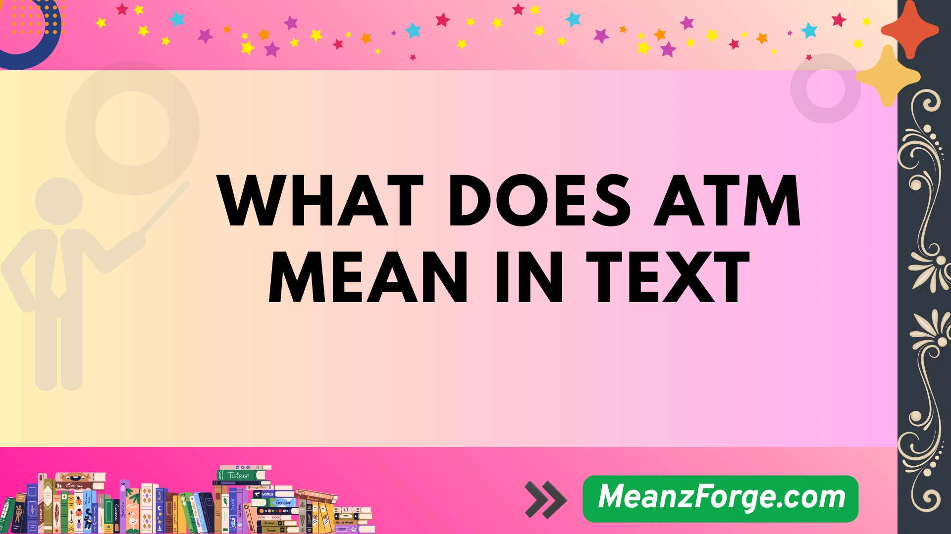 what does atm mean in text