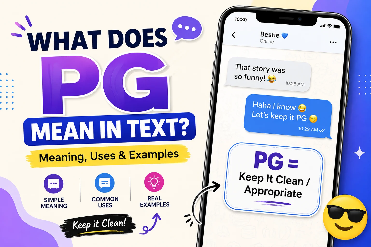 what does pg mean in text
