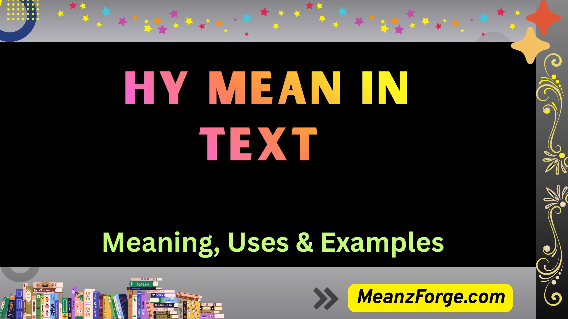 Hy Mean in text