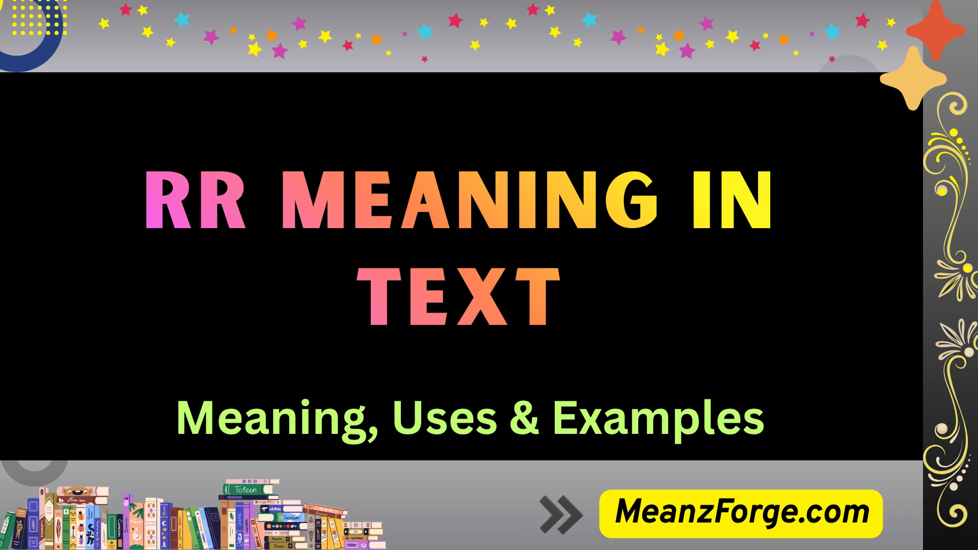 rr meaning in text