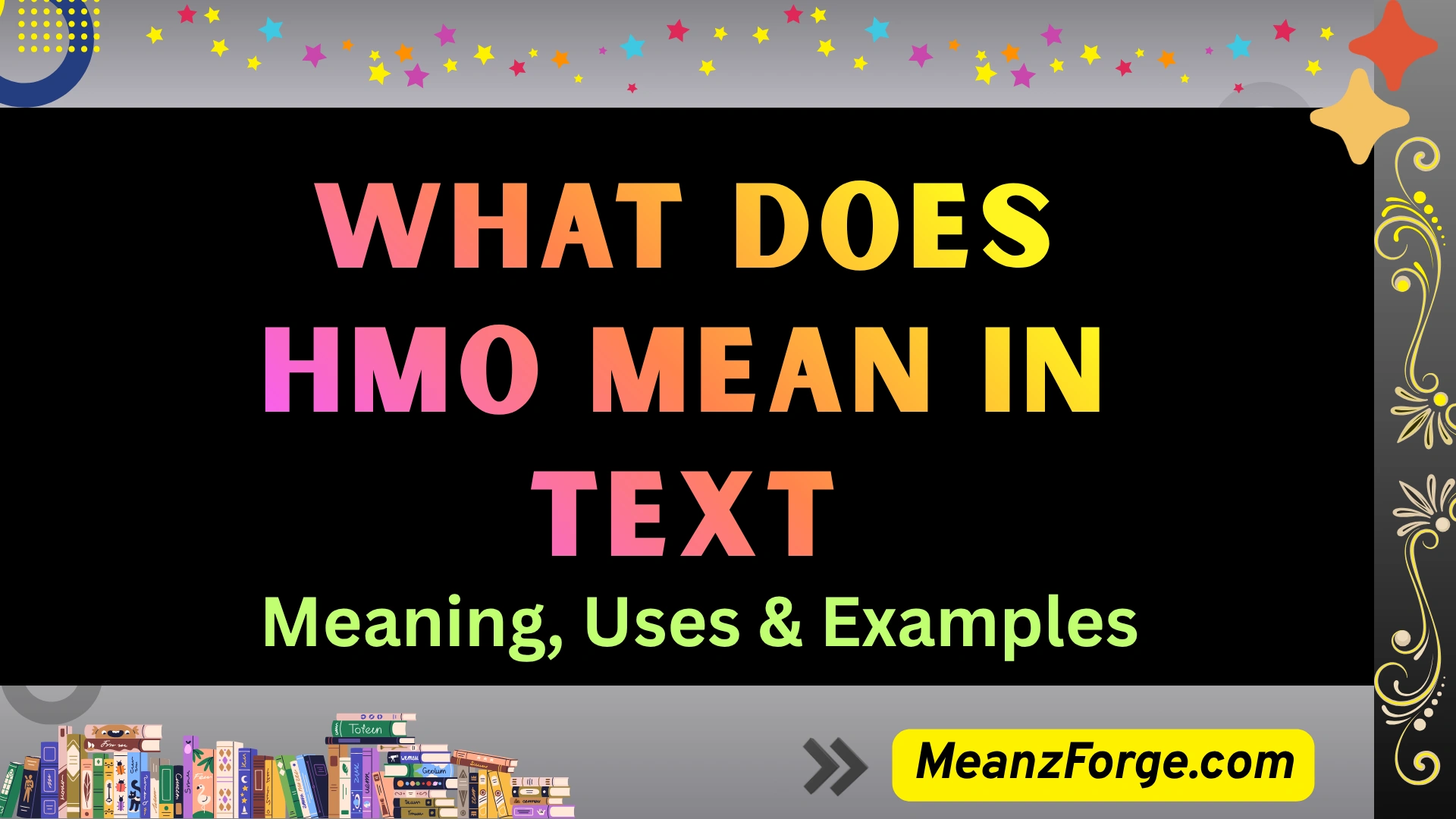 what does hmo mean in text