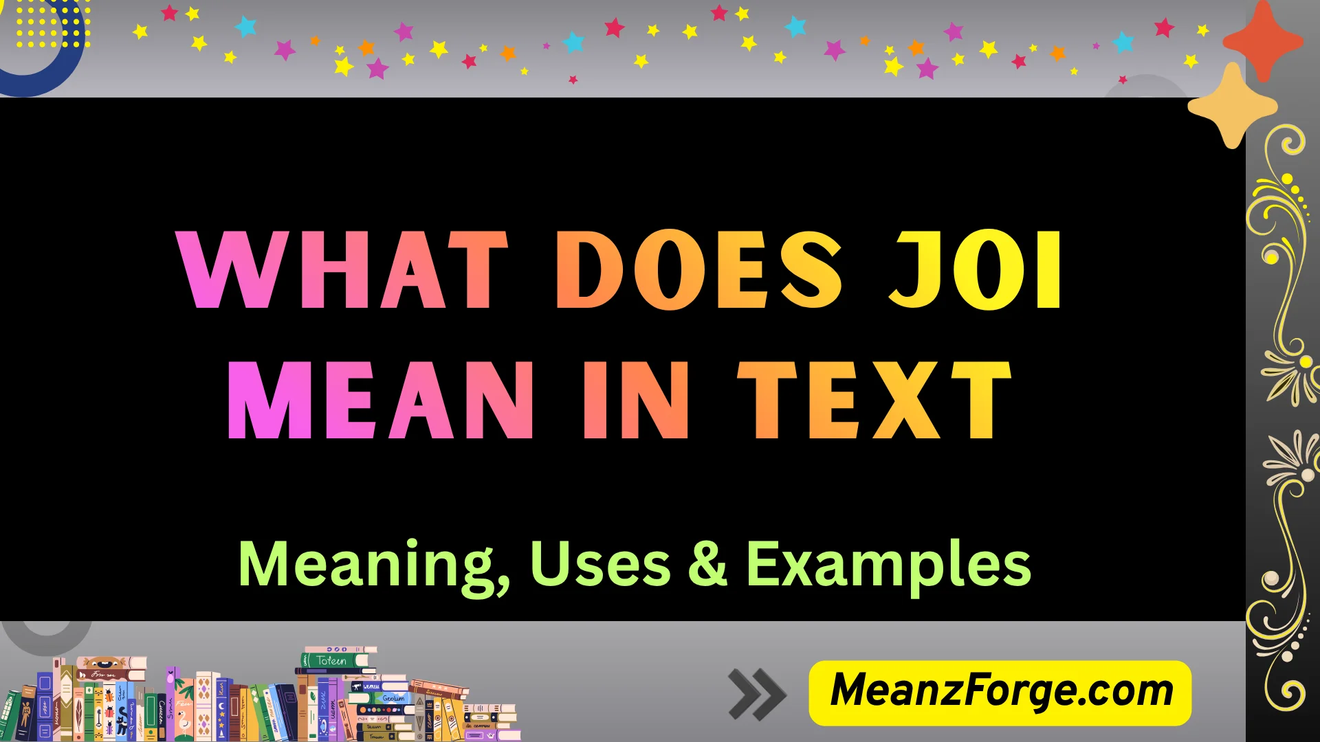 what does joi mean in text