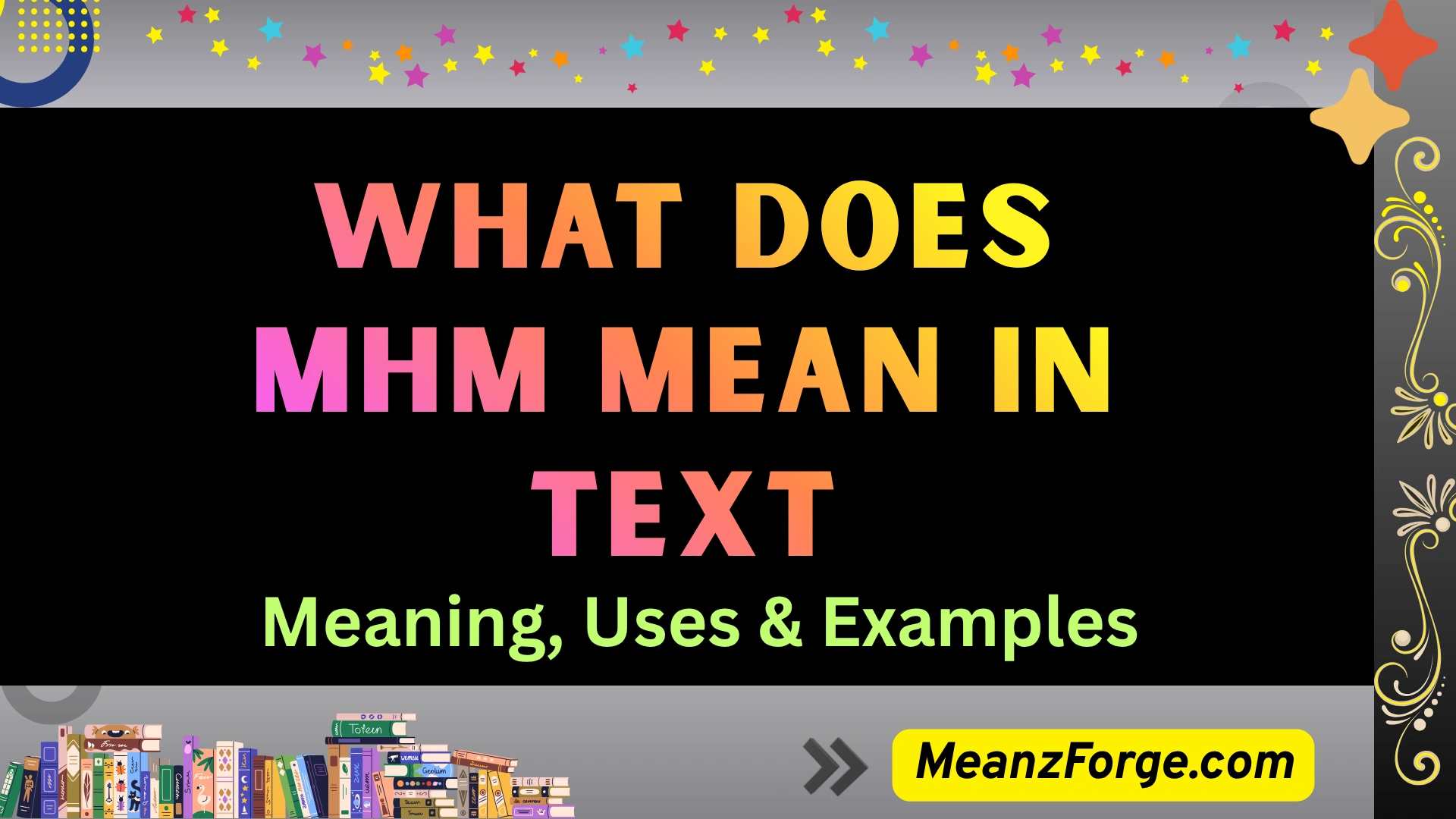 what does mhm mean in Text