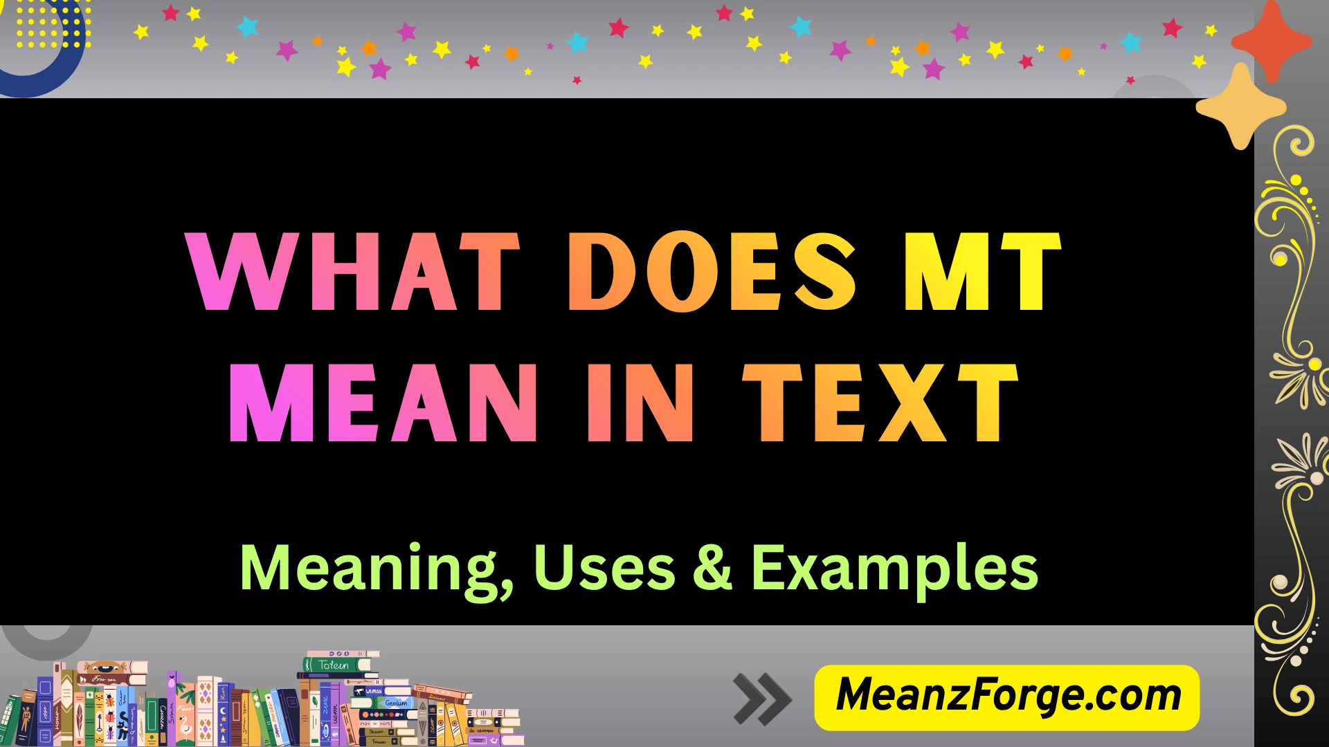 what does mt mean in text