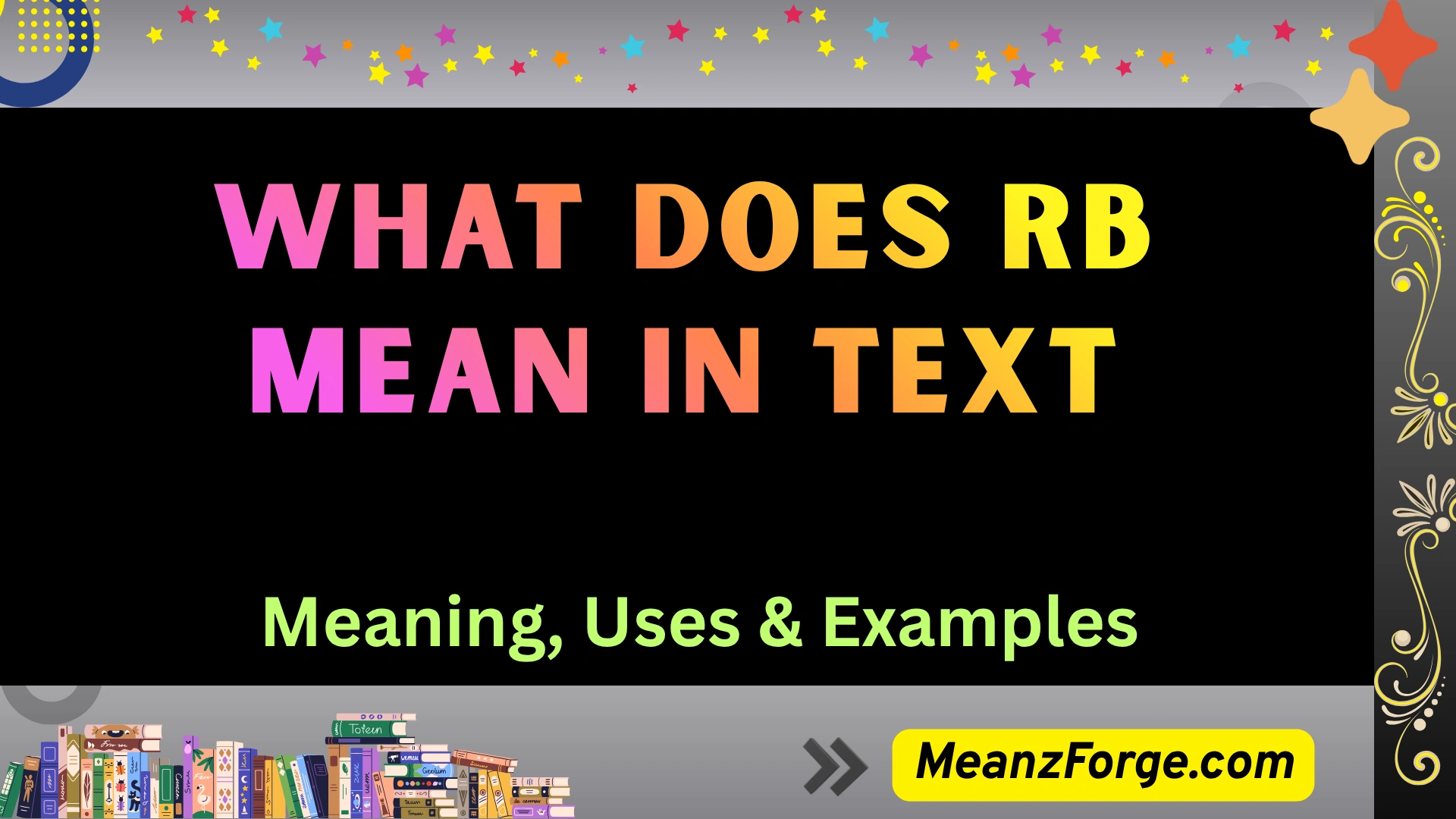 what does rb mean in text