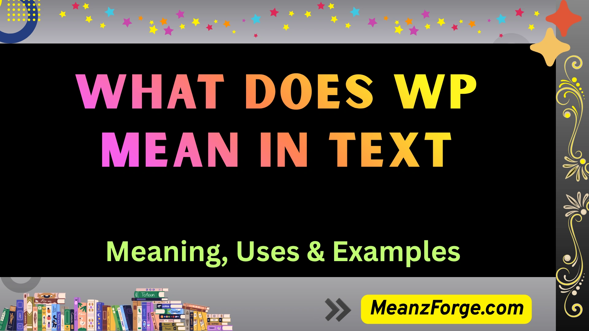 what does wp mean in text