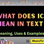 what does ic mean in text