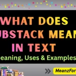 what does substack mean in text